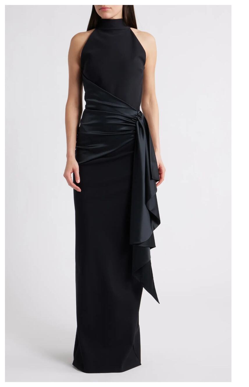 NEW Chiara Boni La Petite Robe Gudairi Column Gown Size US/2, IT/38